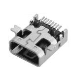 MINI USB 8P母座前贴后插