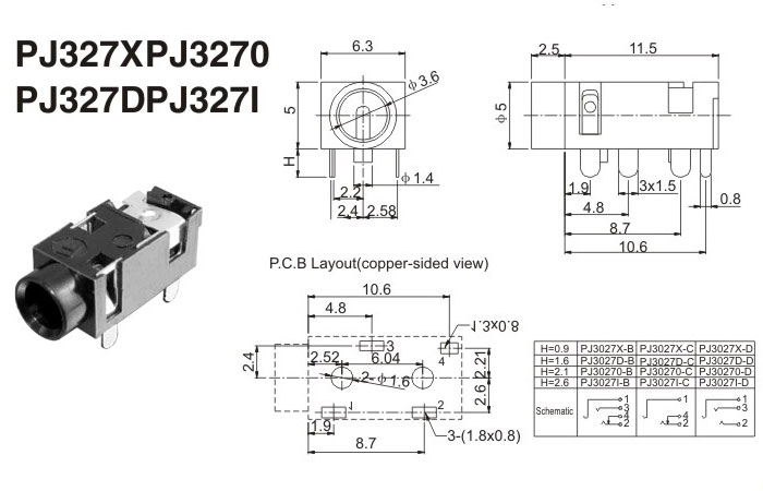 PJ327XPJ3270PJ327DPJ3271(图1)