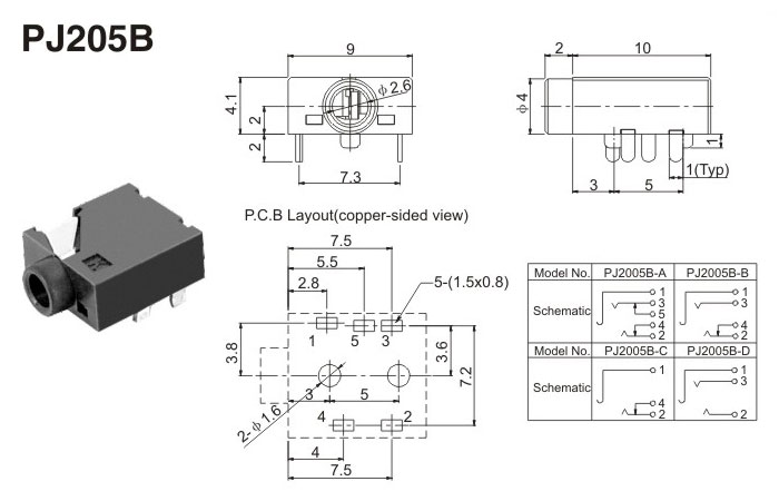 PJ205B(图1)