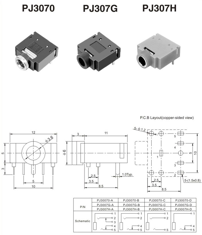 PJ3070/PJ307G/PJ307H(图1)