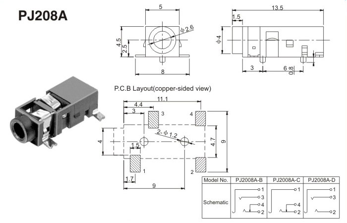PJ208A(图1)