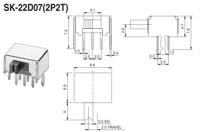 SK-22D07(2P2T)
