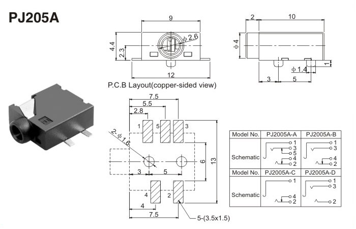 PJ205A(图1)