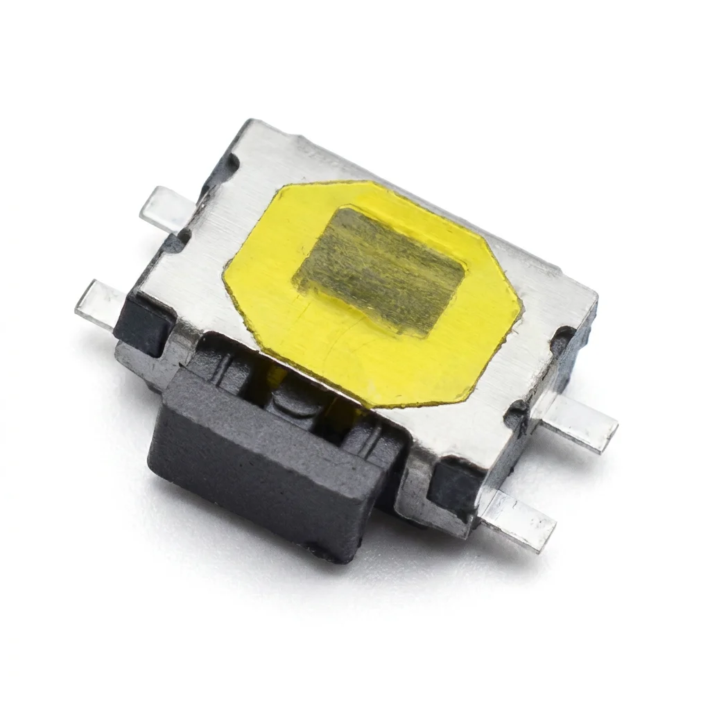 Small turtle touch micropatch button 3 * 3.5, side pressure, heat resistance, four contacts.