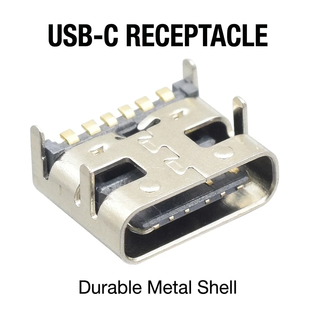 High-quality HIFI USB 6-pin copper metal plug adapter with screw bracket and 4mm audio cable plug.