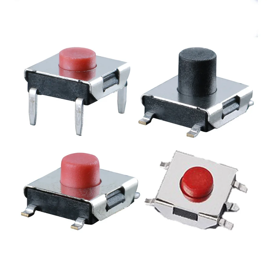 Tactile switch 6x6x5mm 4P, micro button for remote control.