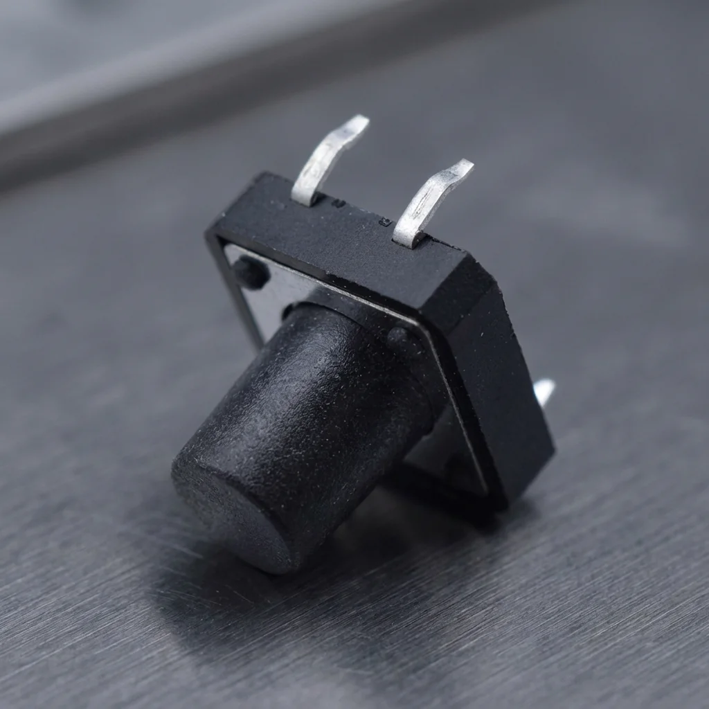 High-temperature triggered plastic switch 6x6,1NO,IP11,12V DC, conforming to RoHS standard.