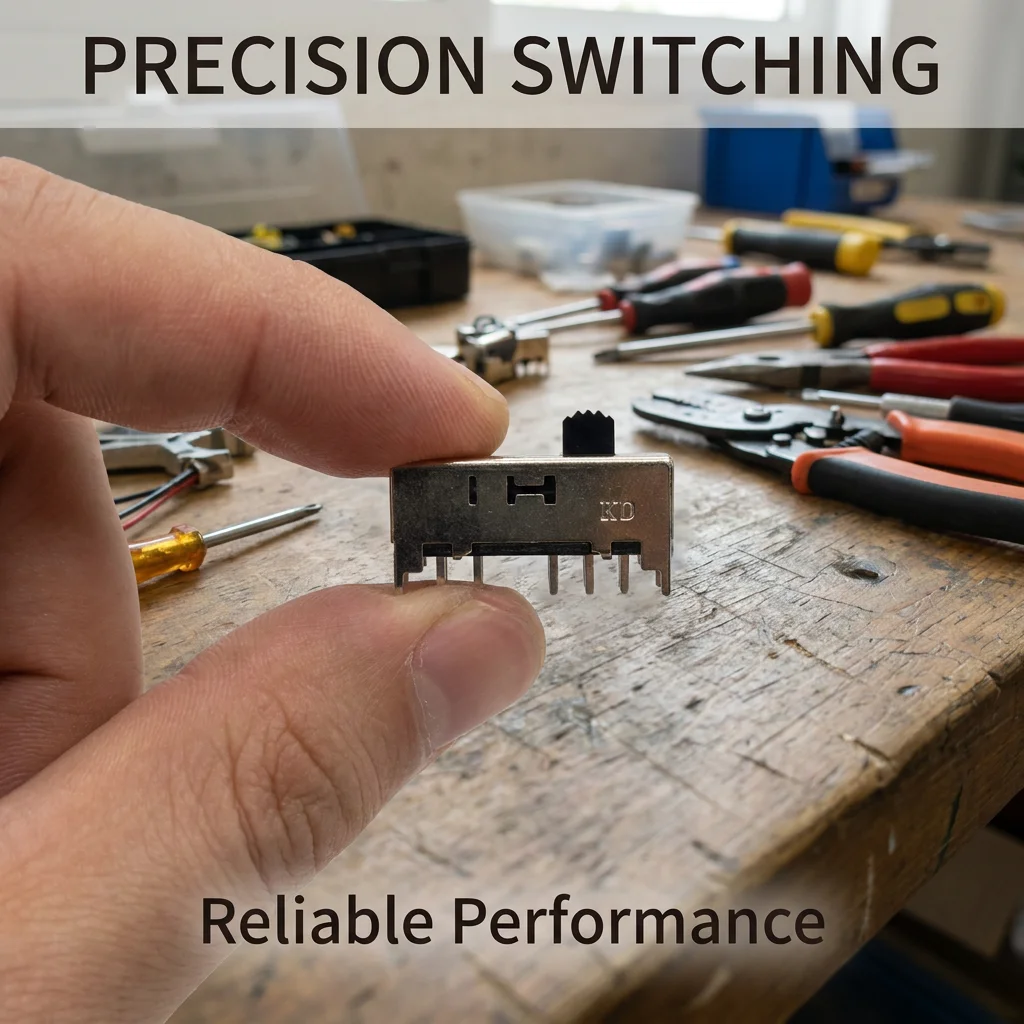 High-quality 4-position SPST sliding switch, 50V DC 0.3A, used for telecom and factory direct delivery.
