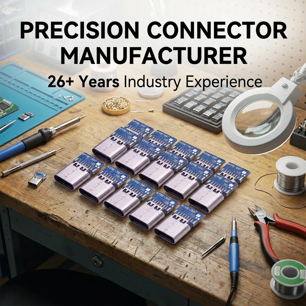 16-pin (female) adapter to USB Type-C charging, USB Type-C 16pin connector.