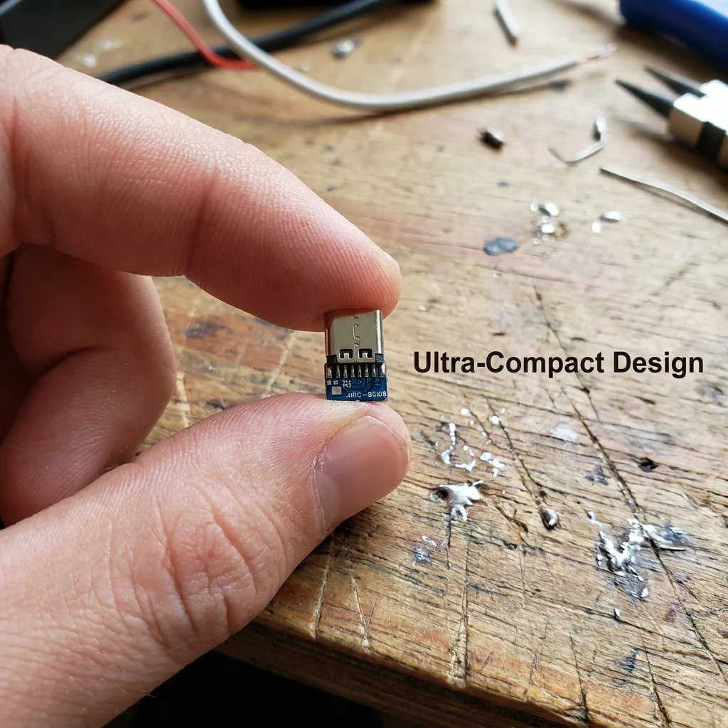16-pin (female) adapter to USB Type-C charging, USB Type-C 16pin connector.