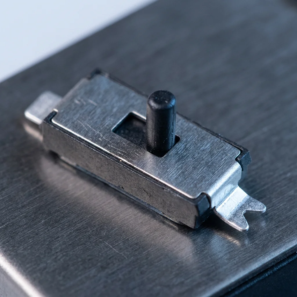Universal mini-switcher, used for vertical installation on the surface, with positioning and smooth brightness level, 2 contacts and 2 positions.