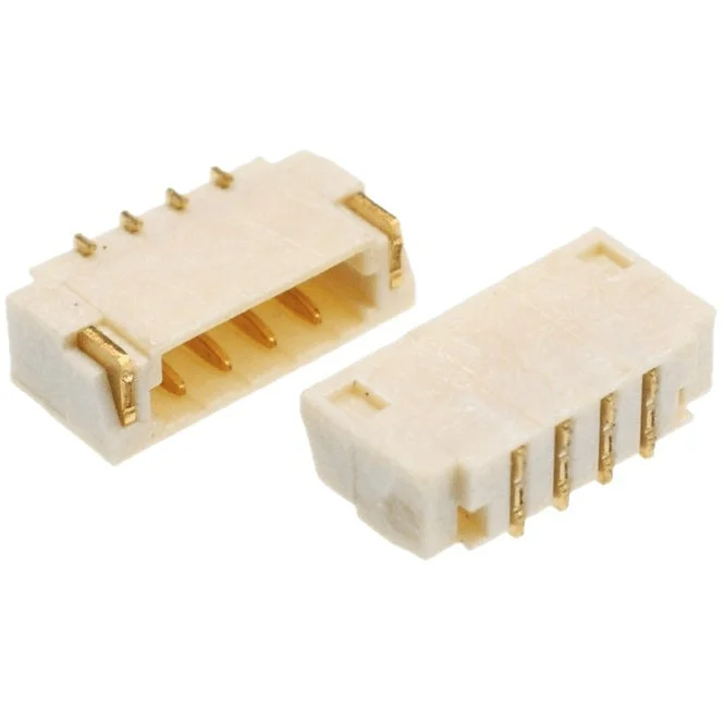 DIN 3711K horizontal SMT connector with nylon 4-pin connector 6P, 1.0mm, used for printing board.