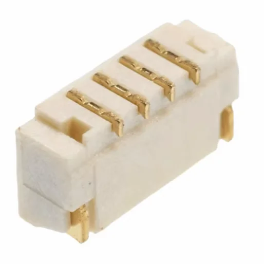 High-performance 2.0 mm SMT slot, horizontal slot, for SMD components, four-wire connector for printing board.