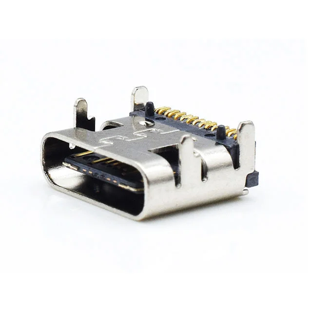 USB Type C female interface for PCB charger