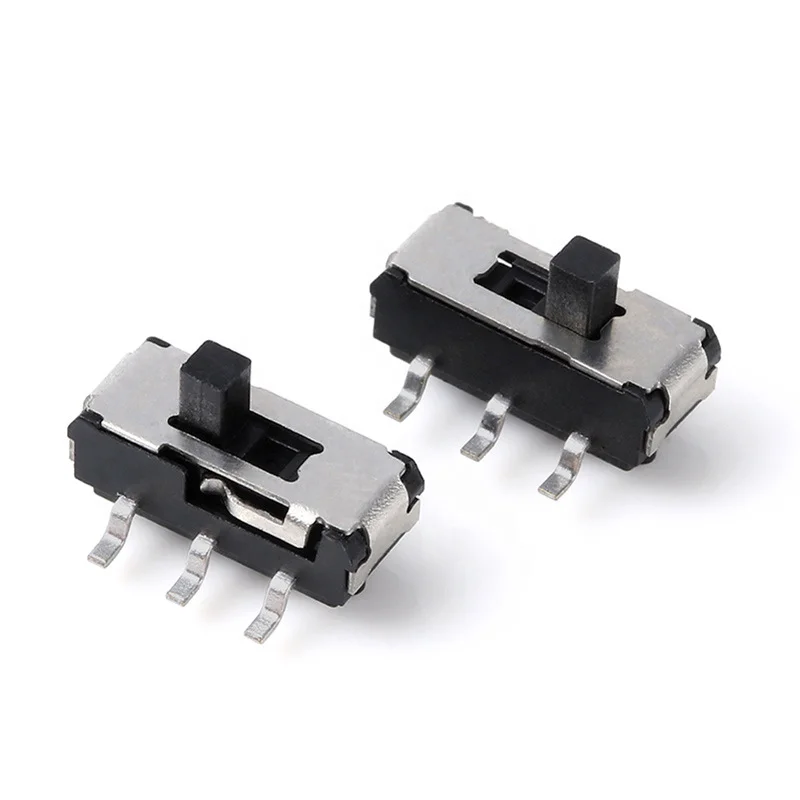 MSK-23D19 G4 SPDT triple 3-button mini switch 8-contact horizontal for printed circuit MSH-23N02S