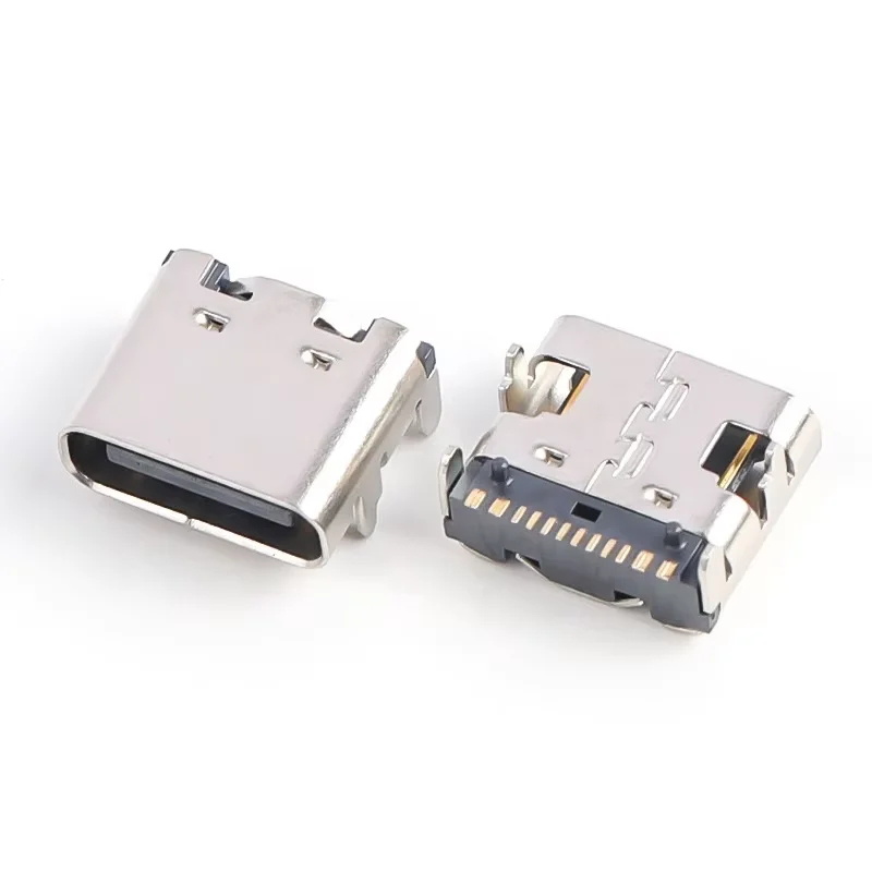 USB 3.1 Type-C 16-pin horizontal socket SMT mount USB connector for fast charging