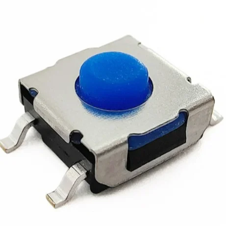 SMT 6.2*6.2 mm temperature-resistant trigger switch, 4 contacts, instant button, 12 V, with various specifications, suitable for various applications.