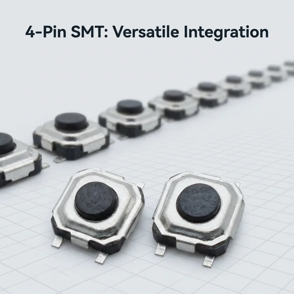 Touch switch 3x3,4 touch button, 3*3*1.5mm touch SMD switch, soft response.