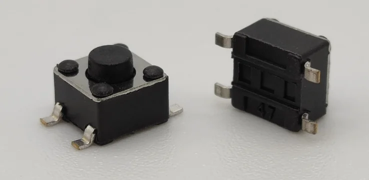 6x6 SMD micro touch switch, micro 4 touch button switch with reset (on/off) function, specially designed for remote control.