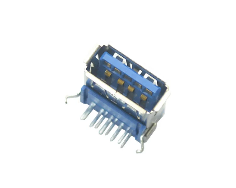 High quality optical fiber connector USB 3.0 AF 90 power connector