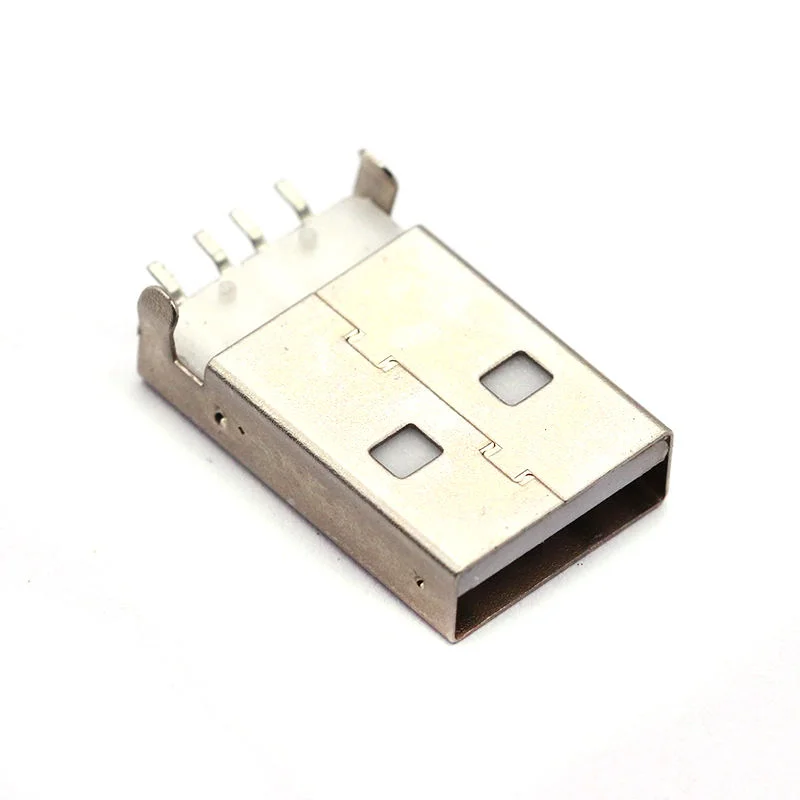 USB 2.0 plug type USB PCB 180 degree SMT USB plug 4 pin SMD