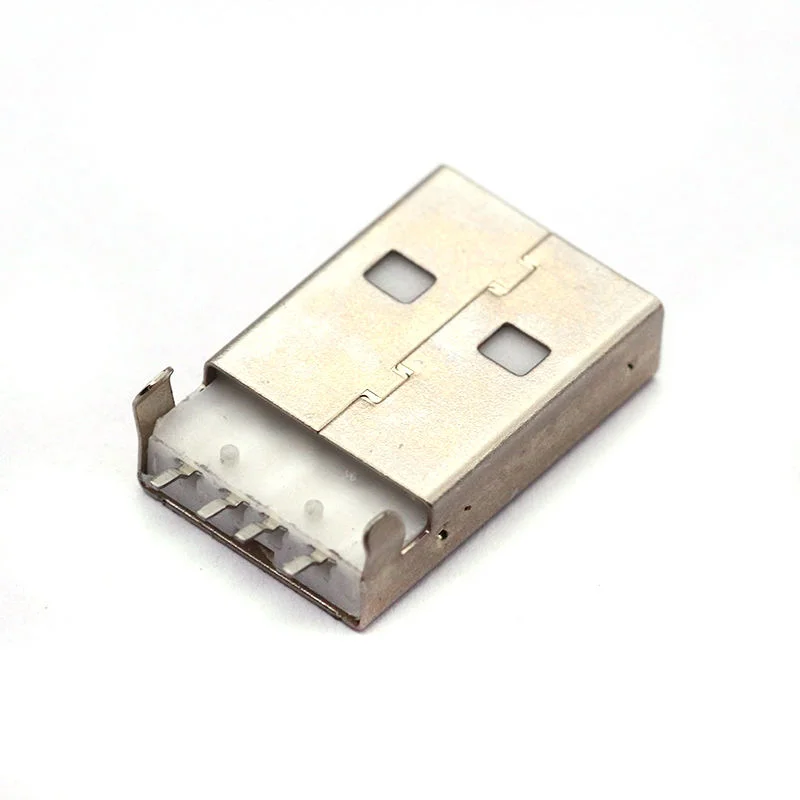 USB 2.0 plug type USB PCB 180 degree SMT USB plug 4 pin SMD