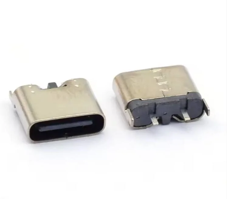 High-quality USB charger connector: USB Type-C vertical SMT connector with 16 DIP contacts, which can be mounted on printed circuit board and delivered directly from the factory.