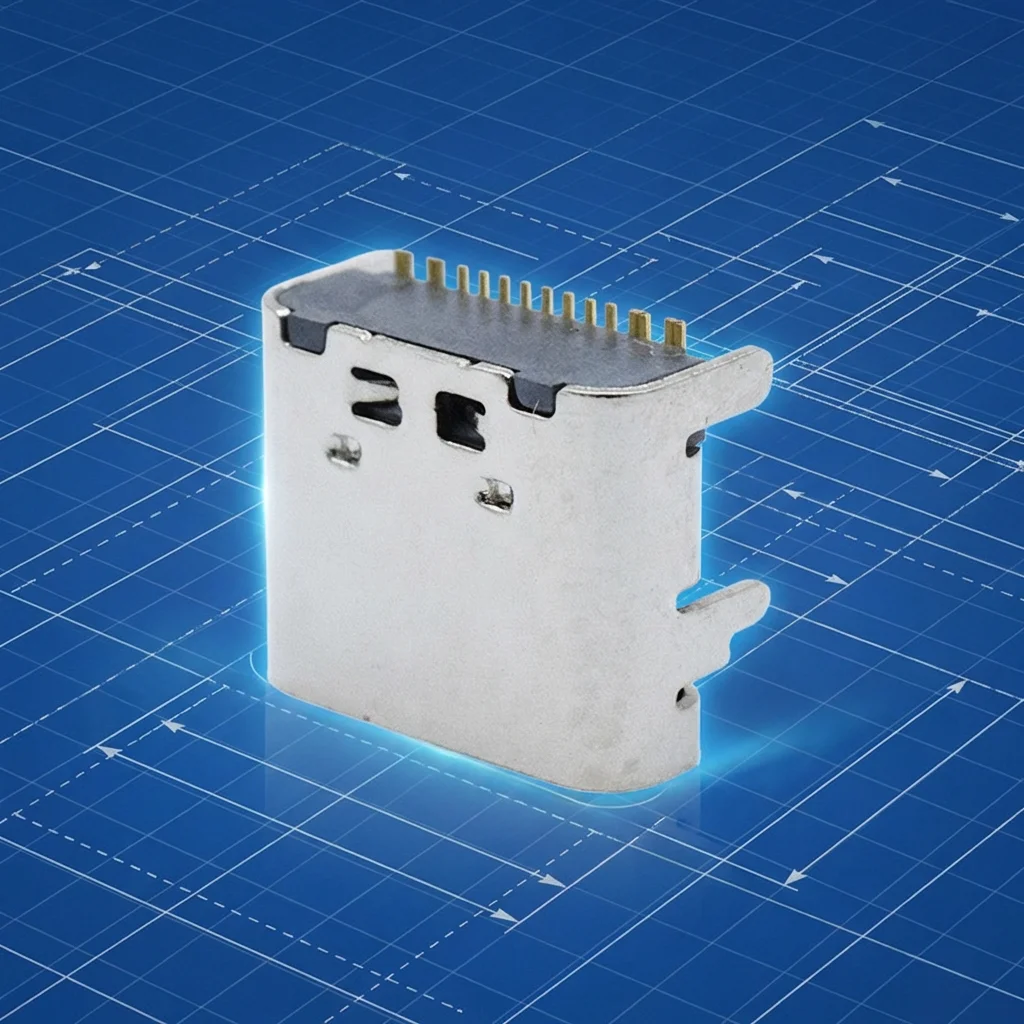 Fast charging female USB connector, audio connector, 16-pin Type-C connector, driver connector, BPL connector.