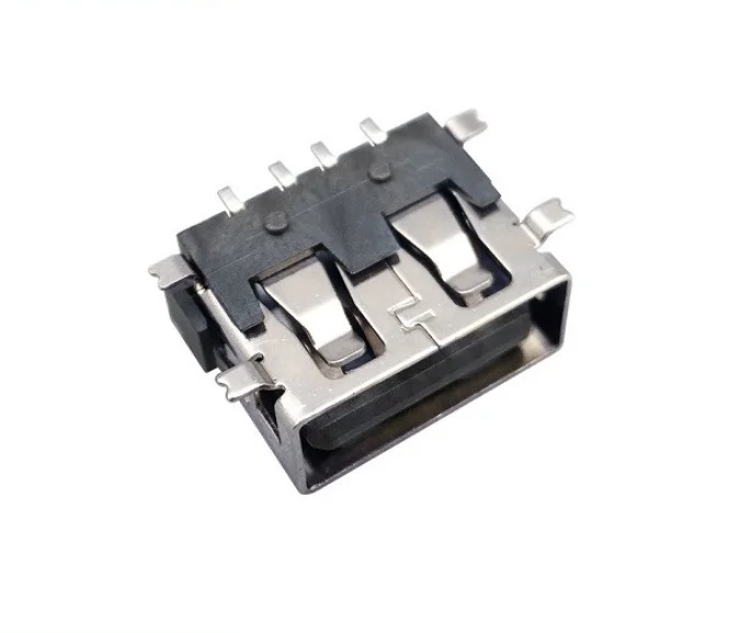 4-pin short-circuit slot, landscape, surface mount (SMT),USB slot