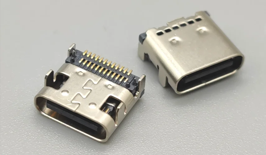 USB Type-C (fuel) 16-pin, angle, surface mount (DIP/SMT)