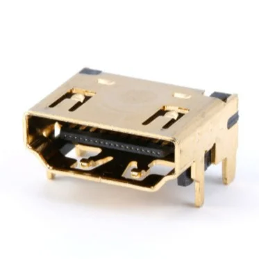 Patch panel interface, angle (90 degrees), slot, 19-pin, gold-plated, high-definition multimedia interface (HDMI)