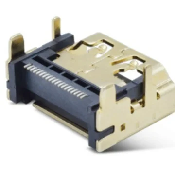 Patch panel interface, angle (90 degrees), slot, 19-pin, gold-plated, high-definition multimedia interface (HDMI)