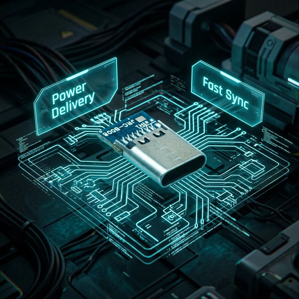 High-performance 2-pin USB Type-C cable, used for charging and data transmission of mobile phones and laptops, waterproof and impact-resistant, with 1-year warranty.