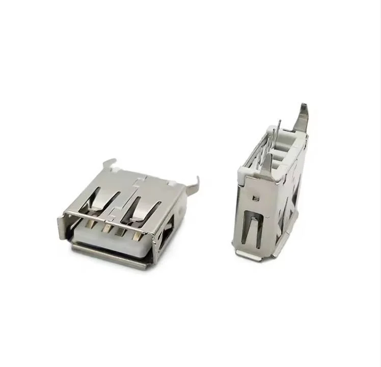 USB Type-A 2.0, socket, 4-pin, vertical DIP, 180 degrees, l = 15mm, copper alloy connector, PBT, 1.5A