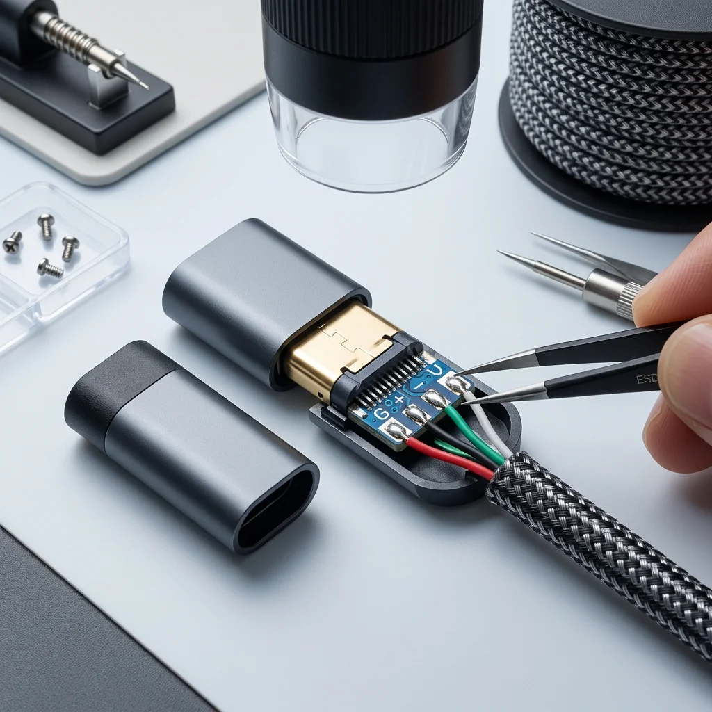 24-pin USB Type-C electronic charging interface for smart phones