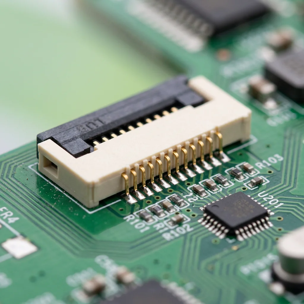 10-pin FFC/FPC ZIF SMT, spacing of 0.5 mm, flexible flat print cable connector, high-quality FPC connector.