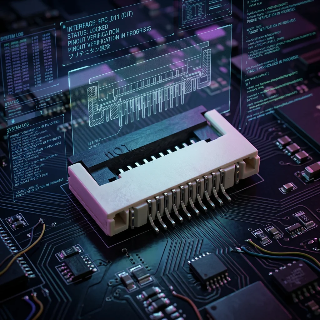 10-pin FFC/FPC ZIF SMT, spacing of 0.5 mm, flexible flat print cable connector, high-quality FPC connector.