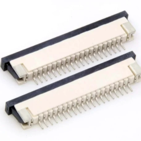 Flexible Holy flat FPC connector, 6-36 pins, spacing of 0.8 mm, used for on-board installation, 200V, resistance of 500M ohms, 2000 PCs/Lulun.