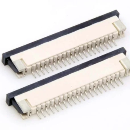 Flexible Holy flat FPC connector, 6-36 pins, spacing of 0.8 mm, used for on-board installation, 200V, resistance of 500M ohms, 2000 PCs/Lulun.