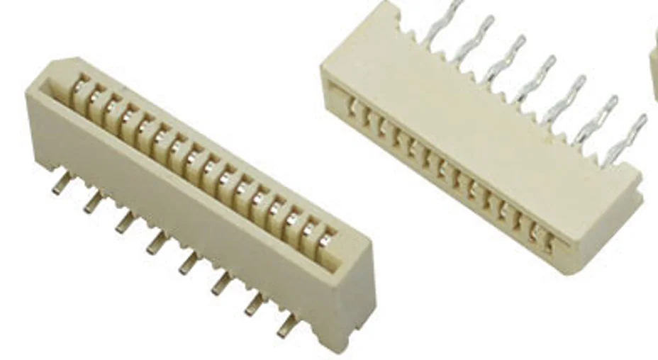 Electronic component 1-84534-3: vertical single-sided connector, 1.25 mm hole, 13 contacts, suitable for flexible FFC/FPC circuit. Available now.