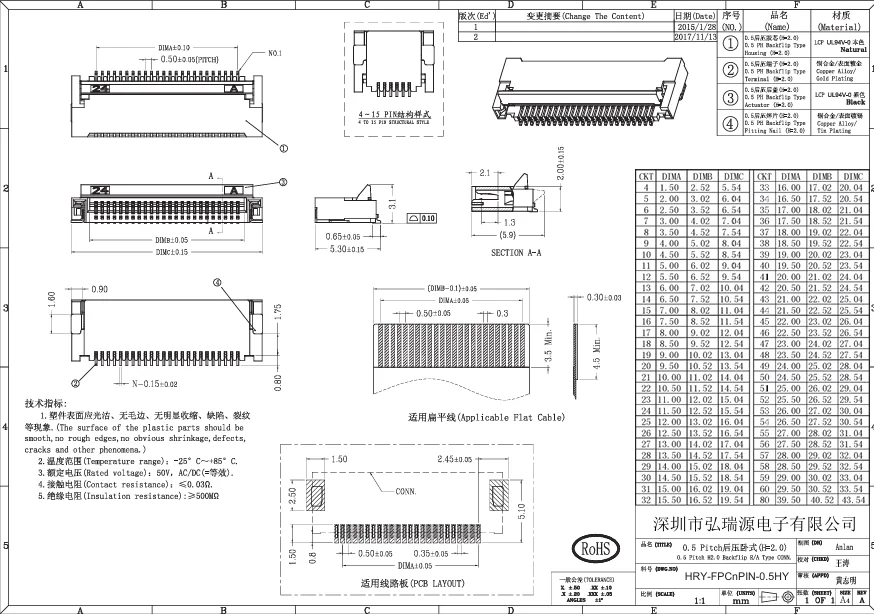 Electronic component 1-84534-3: vertical single-sided connector, 1.25 mm hole, 13 contacts, suitable for flexible FFC/FPC circuit. Available now.