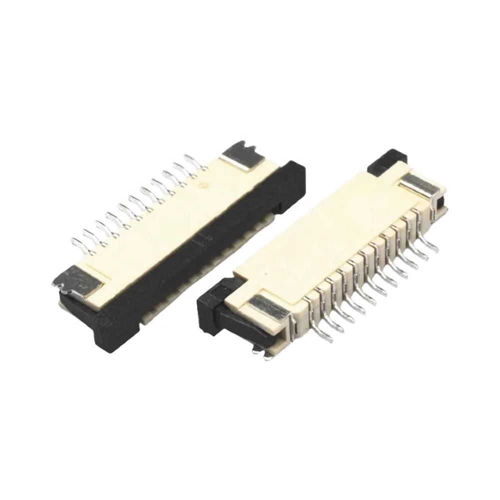 High-quality 6-pin FPC/FFC flat flexible cable connector 0.5 mm high-height spring cover rugged FPC connector.