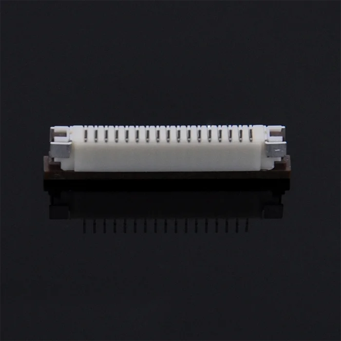 FPC connector 1.0mm, 16 pins, spacing 1.0/0.5/1.25mm, used for connecting boards, SMD type, used for FPC slot of FFC flat cable.