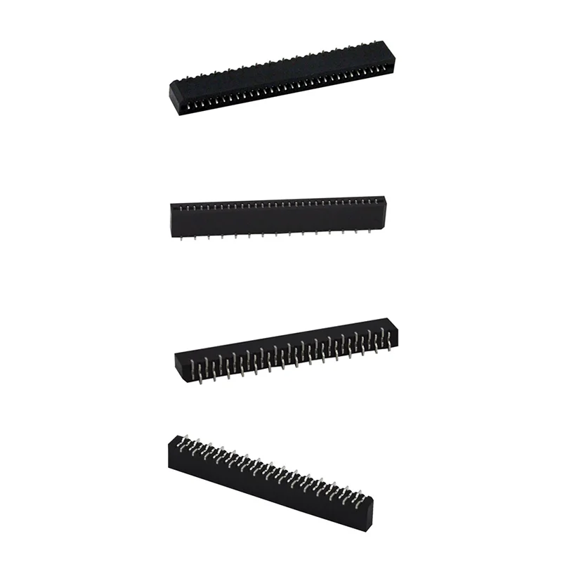 SMT plug, spacing of 1.0 mm, height of 4.8 mm, right angle, type B, double contacts, double sides, 04P-40P, FPC interface.