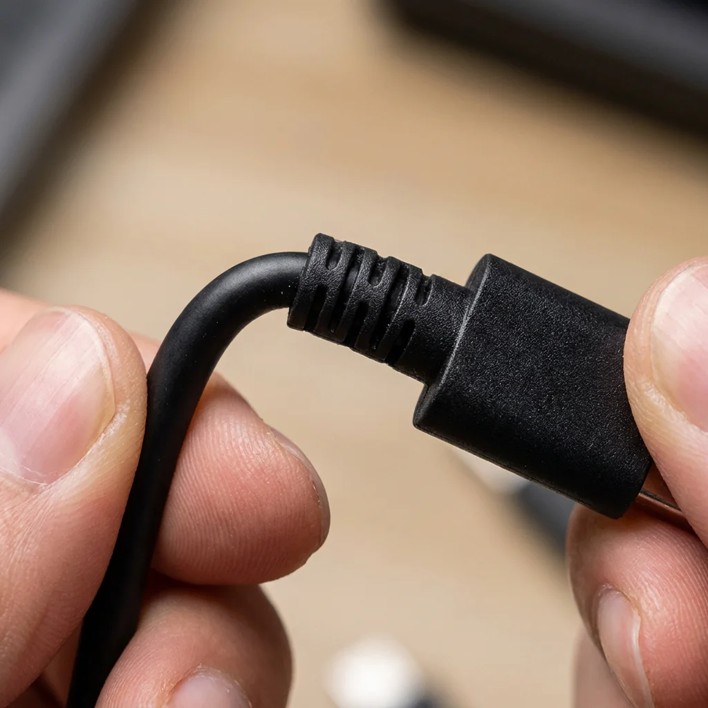 USB-A flat cable (plug)-USB Type-C (power supply), used for data transmission and charging.