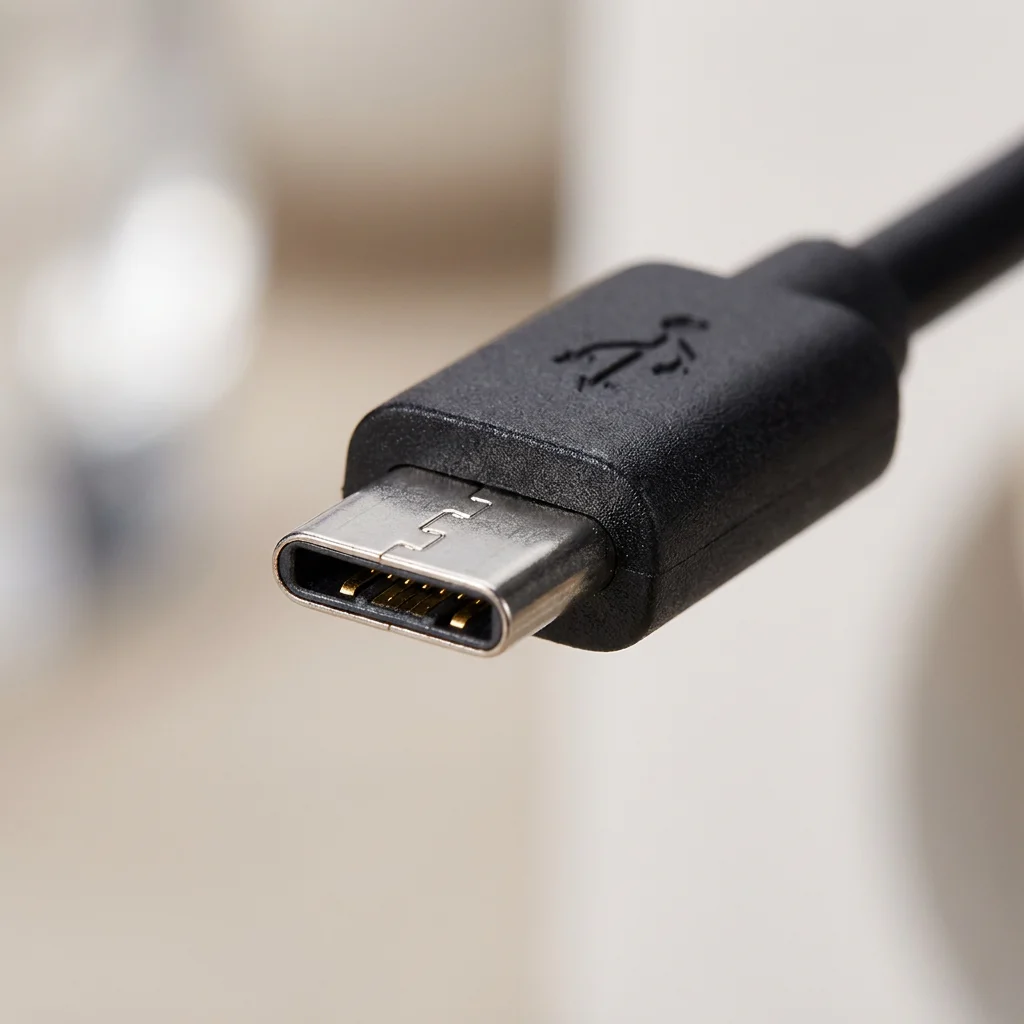 USB-A flat cable (plug)-USB Type-C (power supply), used for data transmission and charging.