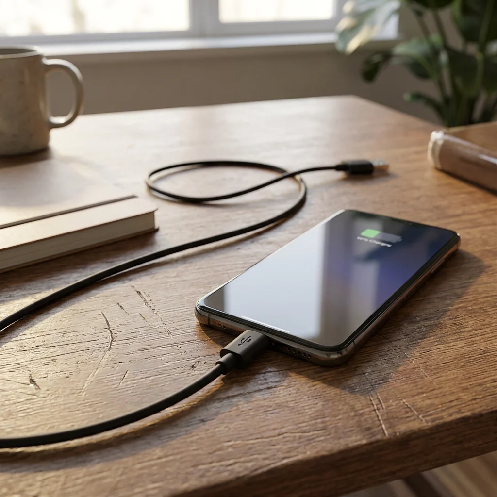 USB-A flat cable (plug)-USB Type-C (power supply), used for data transmission and charging.