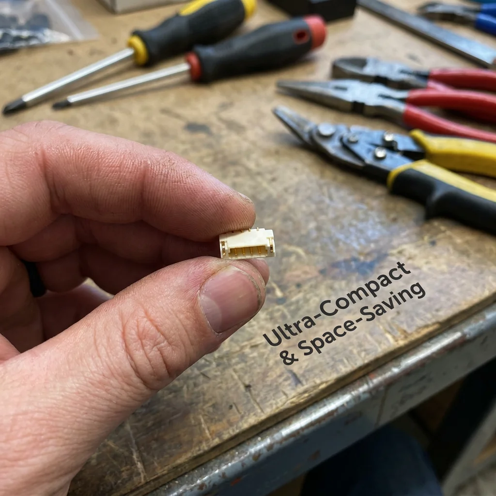 DIN 3711K horizontal SMT connector with nylon 4-pin connector 6P, 1.0mm, used for printing board.