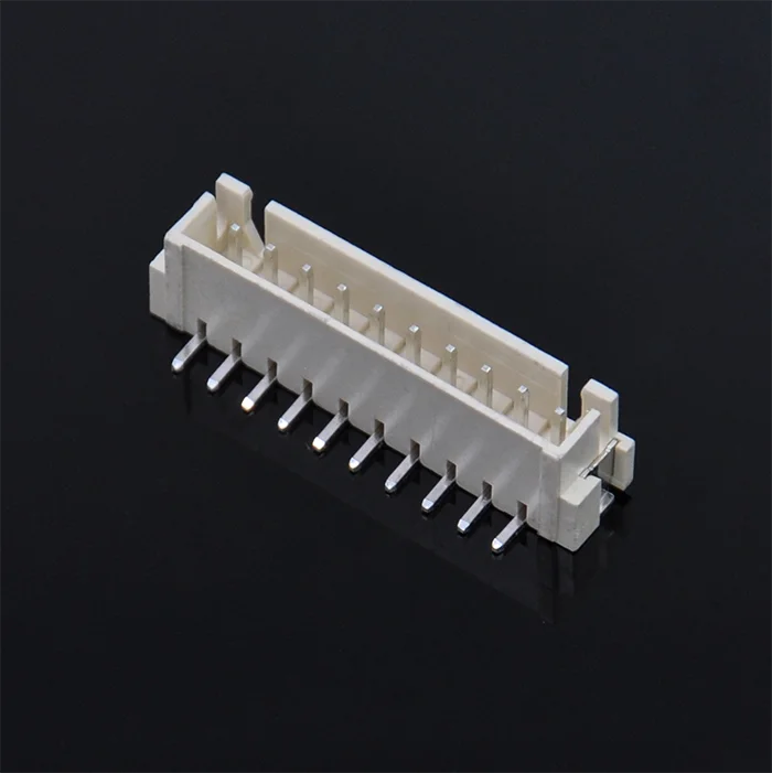High-performance 1.25 mm SMT slot, horizontal slot, 4-pin wired connector for SMD assembly and printing board.